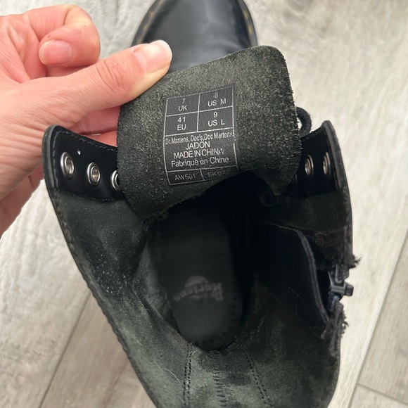 Dr. Martens Black Leather Lace-Up Boots - Picture 3 of 6